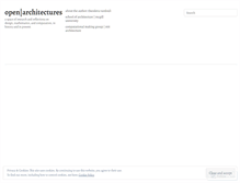 Tablet Screenshot of openarchitectures.com